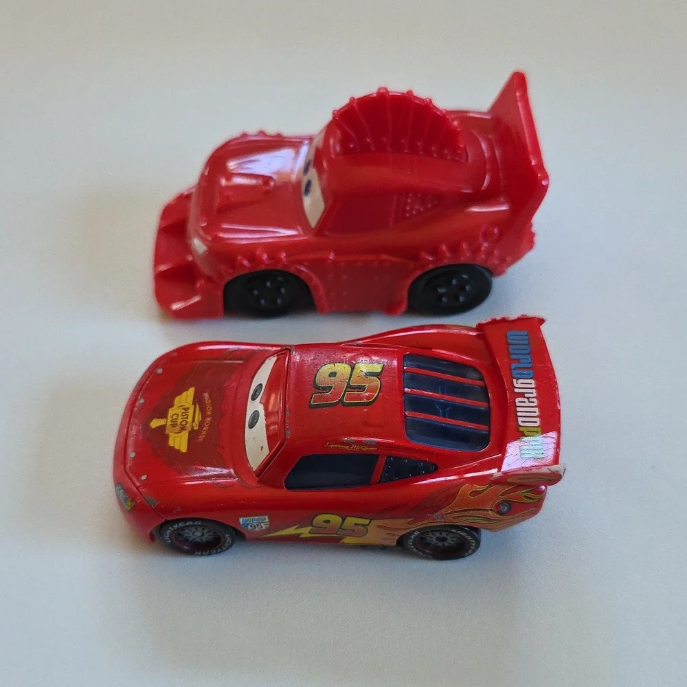 Disney Pixar Cars Lightning McQueen, Tow Mater, Fillmore, And Race Cars Lot Of 8